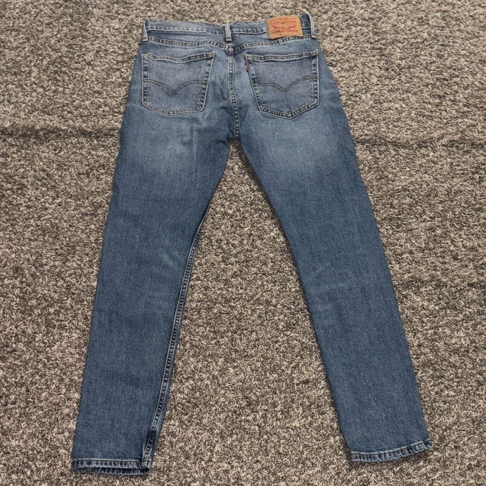 Levi's Men's Slim Jeans in Deep Blue - Picture 8 of 9